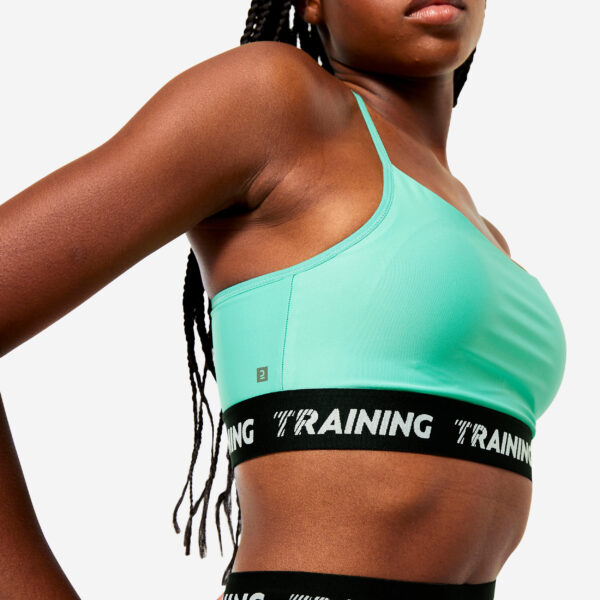 Women's Thin Crossover Strap Sports Bra - Mint Green