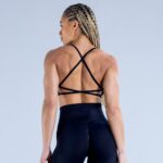High Elastic Shockproof Cross Back Full Extinction Jinammonia Bare Back Seamless Sports Bra