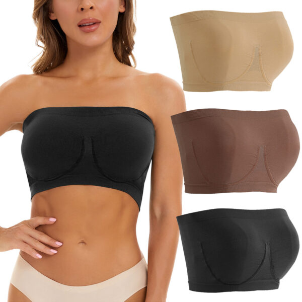 Plus Size Women's Seamless Bandeau Bra