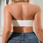 Front Buckle Side Drawing Upper Support Women's Non-slip Tube Top Breathable Bra