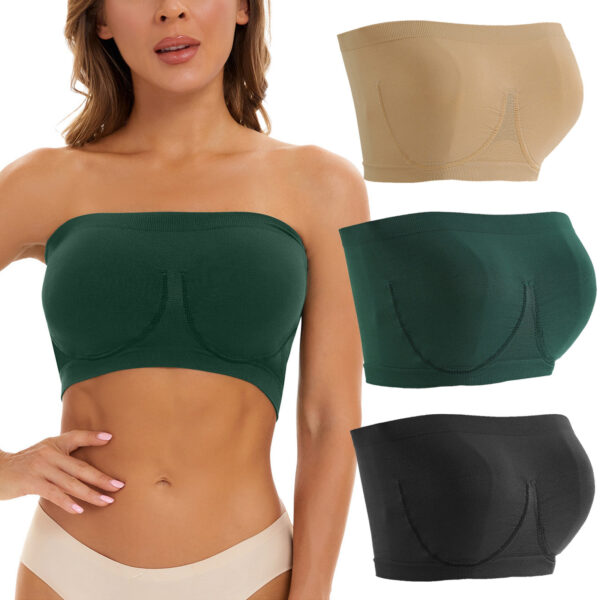 Plus Size Women's Seamless Bandeau Bra