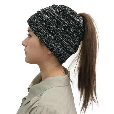 Women’s Adjustable Winter Knit Hat – Wool