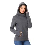 Thick Hooded Maternity Sweater – Warm, Soft & Stylish for Pregnant Women