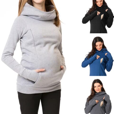 Fashion maternity hoodie for winter