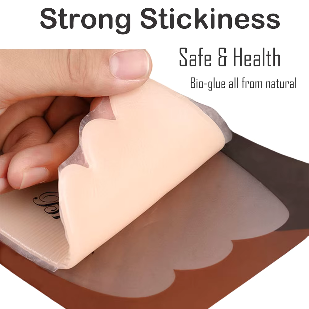 Self-adhesive backless silicone bra free size
