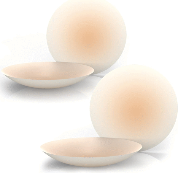 Premium Reusable Silicone Nipple Covers | Ultra-Thin Invisible Bra Petals | Sweatproof, Skin-Safe Adhesive Nipple Pads for Women