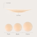 Premium Reusable Silicone Nipple Covers | Ultra-Thin Invisible Bra Petals | Sweatproof, Skin-Safe Adhesive Nipple Pads for Women