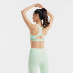 ShapeGuard Zip Sports Bra – Secure Fit, Maximum Support (Green)