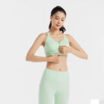 ShapeGuard Zip Sports Bra – Secure Fit, Maximum Support (Green)