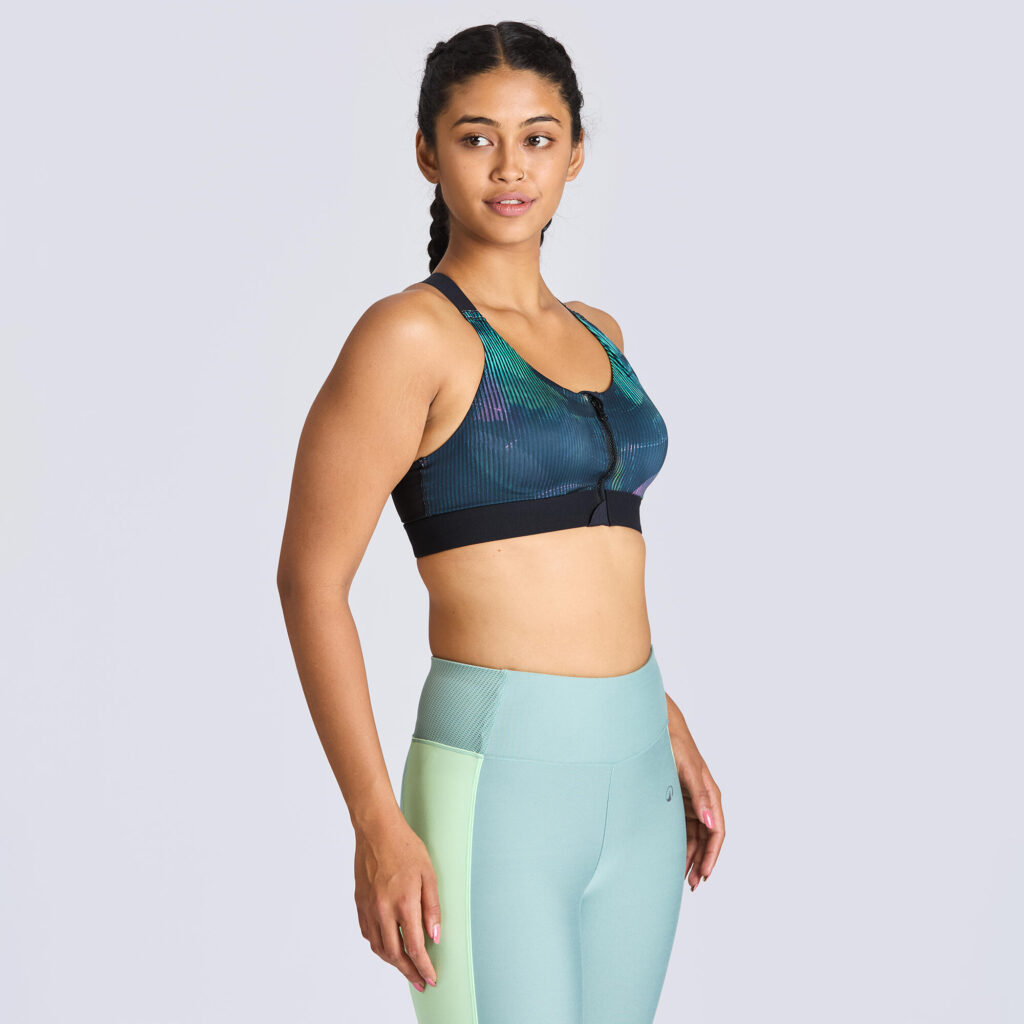 Women’s High-Intensity Workout Bra with Front Zipper