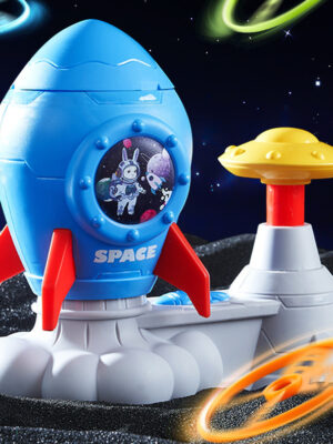 Rocket Foot Flying Saucer Toy Indoor Outdoor Catapult