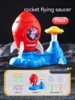 Rocket Foot Flying Saucer Toy Indoor Outdoor Catapult